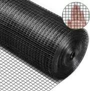 Rengue Black Hardware Cloth 1/2 Inch 36 in x 50 ft 19 Gauge, PVC Coating Wire...