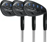 PGF Gold TP Full Face Milled Forged High-Toe Golf Sand Wedge Set for Men