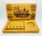 Harry potter laser engraved magnet back flip style rolling tray Christmas gift