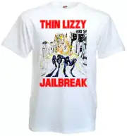 Thin Lizzy - Jailbreak v9 T-shirt hard rock white all sizes S-5XL