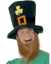 St Patricks Day Leprechaun Hat & Beard