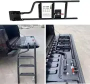 Truck Pickup Folding Steel Heavy Duty Bed Stairs Cargo Tailgate Ladder Step Up