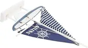 KONTONTY Vintage Nautical Decor Model Boat Kit for Living Room Wooden Sailboat Ornaments Boat Decor Model Ship