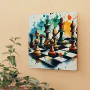 Chess Master Square Acrylic Wall Clock