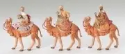 Fontanini 5" Scale Three Kings on Camels Nativity Figurine Set 71514 NEW