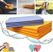 Ultra-Absorbent Miracle Cleaning Shammy, Premium Multi-Purpose Cleaning Shammy Towel, Reusable Non-Woven Shammy Cloth, Miracle Cleaning Shammy Drying Cloth Machine Washable (1 Box)