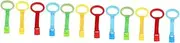 Abaodam 3sets Toddler Gym Pull Ring Crib Mobile Accessory Pull up Handles for Baby Enhance Motor Skills Material 4pcs*3