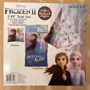 Disney Frozen Camping Set Tent+Sleeping Bag+cushion Pillow Age 4-7 Metal Poles