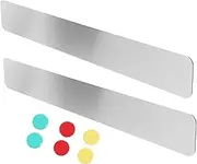 Gadpiparty 2pcs Magnetic Strip Bulletin Board Adhesive Iron Strips with Mixed Color Magnetic Clips for Wall Organization Office School