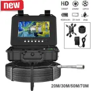 Sewer Camera 10" Monitor HD 1080P Drain Pipe Pipeline Camera with 12PCS Lights