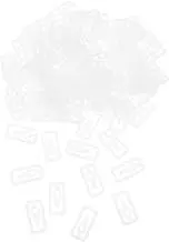 TOVINANNA 100pcs Rectangular Fixing Clips Elastic Plastic Clips for Shirt Stability and Textile Garment Organization Reliable and Resilient Shirt Clamps