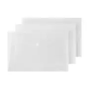 3 Pack Button Document Wallet