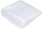uxcell 100 Pcs Clear Flat Open Plastic Poly Bags 7x22 Inch 1.6 Mil Packaging Bags for Food, Home, Collectibles Storage, Proving Bread, Dough