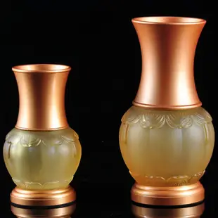 琉璃花瓶擺件供佛花瓶觀音花瓶寺廟佛前供奉佛堂佛具用品裝飾擺設