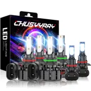 Para For Chevy Silverado1500 1999-2014 Blanco luces antiniebla haz alto bajo LED