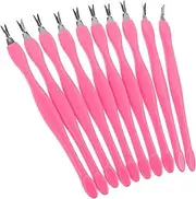minkissy Professional Nail Art Tools 10pcs Cuticle Remover Set Pusher Trimmer for Home Use