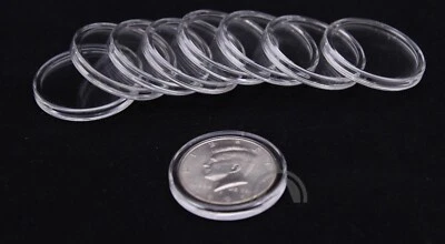 10 GENUINE AIRTITE COIN CAPSULE HOLDERS FOR US HALF DOLLAR 30.6
