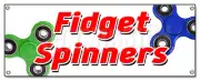 FIDGET SPINNER BANNER SIGN tri-spinner edc toy stress reducer adhd focus fydget