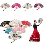 Chinese Style Folding Fan Silk Hand Held Fans Dance Fans Wedding Favour