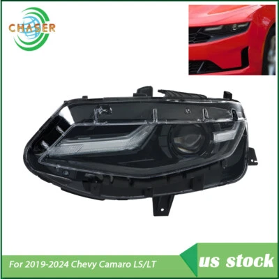 For 2019-2024 Chevrolet Camaro LS/LT Headlight Projector Driver/Left Side LED (for: Chevrolet)