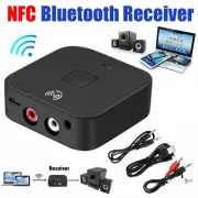 Receiver Wireless 3.5mm Jack AUX NFC to 2 RCA Audio Stereo Adapter for Bluetooth