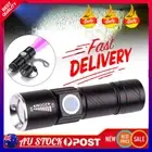 UV Rechargeable LED FlashligAE 395 nm Inspection Lamp Torch USB Blacklight Light