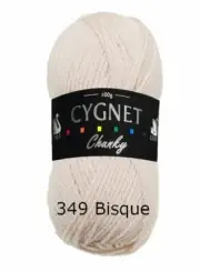 Cygnet Chunky 349 Bisque 100g Wool Yarn