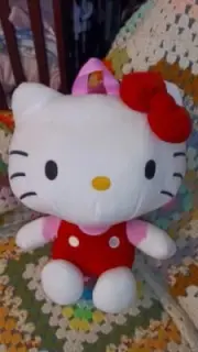 Sanrio Hello Kitty Plush Backpack Red Bow - 15"