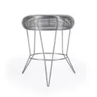 18 Silver Wire Round End Table