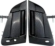 Pair Exterior Door Handle Assembly Front Left&Right Side Carbon Fiber Compatible with 2009-2018 Nissan 370Z Replaces 80606-1EA0B 80607-1EA0B