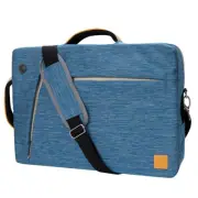 Blue Nylon Laptop Case Crossbody Bag For 13" Microsoft Surface X / Surface Pro 9