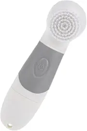 HONMEET 1PC Electric Facial Cleansing Brush Deep Pore Exfoliator for Skin Care Gentle Cleanser Compact Design for Home Travel White Grey No Battery Required