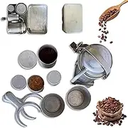 Extra Rare Collectors Camping Coffee Kit, Vintage Espresso Nostalgia Set, Portable Espresso Maker Set With Cups And Box Design, For Travel/Camping/Outdoor Adventures (1 Set)