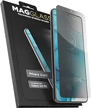 [magglass] for Samsung Galaxy S21 FE Privacy Screen Protector - Tempered Glass Anti Spy Display Guard (S21-FE version)