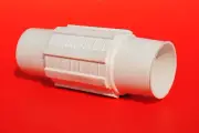 Thomas & Betts Ocal 1" White PVC Coated Threaded Coupling