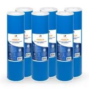 6PK Premium Aquaboon 5mic Big Blue GAC Carbon Water Filter Cartridge 20x4.5"