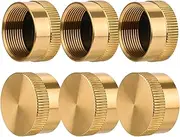 8Pcs Solid Brass Refill Propane Bottle Cap Universal for All 1 LB Gas Tank Cylinder Sealed Protect Cap