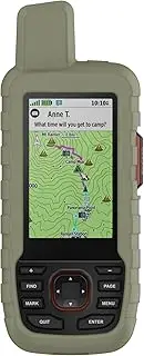 Fit for Garmin GPSMAP 66i Case, Soft Silicone Protective Case Bumper Sleeve Shell Frame Protector Cover for Garmin GPSMAP 67i (Green)