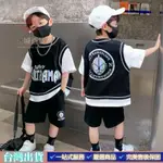 爆款熱賣#兒童套裝100%棉小孩奧特曼衣服套裝超人力霸王咸蛋超人衣服男童T恤短袖短褲兩件套裝兒童奧特曼運動套裝