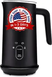 Espumador Electrico De Leche Vaporizador Automatico Leche Fria Y Caliente NEW US