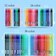 Drawing Markers Pen Set Student Kids Watercolor Art Supplies Office Supplies Animation Drawing Coloring Book Sketch Brush Pens,36color