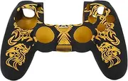 Game Controller Soft Silicone Case Skin Grip Shell Cover for Sony Playstation 4, for PS4 (Yellow )