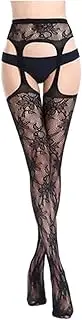 [PIURUF] Stockings Sexy Stockings Female Stretchy Rivet Lace Top Thigh High Long Socks Mesh Thigh Highs Hosiery Fashion Women's Stockings Tights Thigh High Stockings (Size : Nwz351 d)