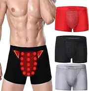 [DaoGeSir] Mens Magnetic Therapy Health Care Inner Pants 3-Packs Enlargement Underwear Tourmaline Prostate Therapy Panties