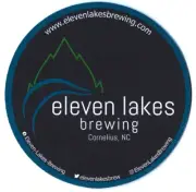 Eleven Lakes Brewing Beer Coaster Cornelius NC