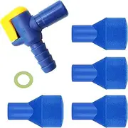 JMTEEA Bite Valve Replacement Mouthpiece Fit for Hydration Pack Bladder Water Backpack and Most Brands(4-Pack), with Shutoff Valve and Tube O-Ring