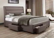 Megan Queen Bed Frame Light Grey
