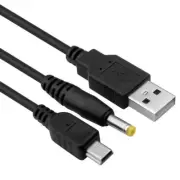 TechFlo 2in1 USB Data Charging Charger Cable for Sony PSP 1000 2000 3000 SLIM