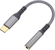 Mipcase USB C to Audio Adapter Cable Durable Earphone Converter for Headphones High Performance Stable Sound Quality Compatible with Samsung and More