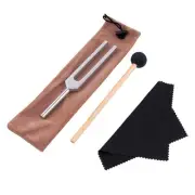 Tuning Fork, 528 Hz Tuning Fork with Silicone Hammer and Cleaning Cloth Solfe...